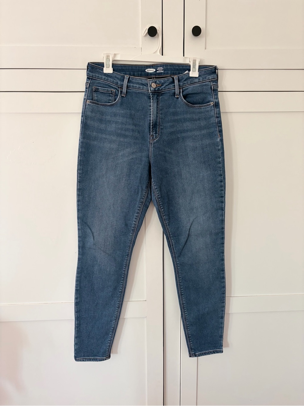 Old Navy High Rise Built In Warm Rockstar Super Skinny Jeans Size 12